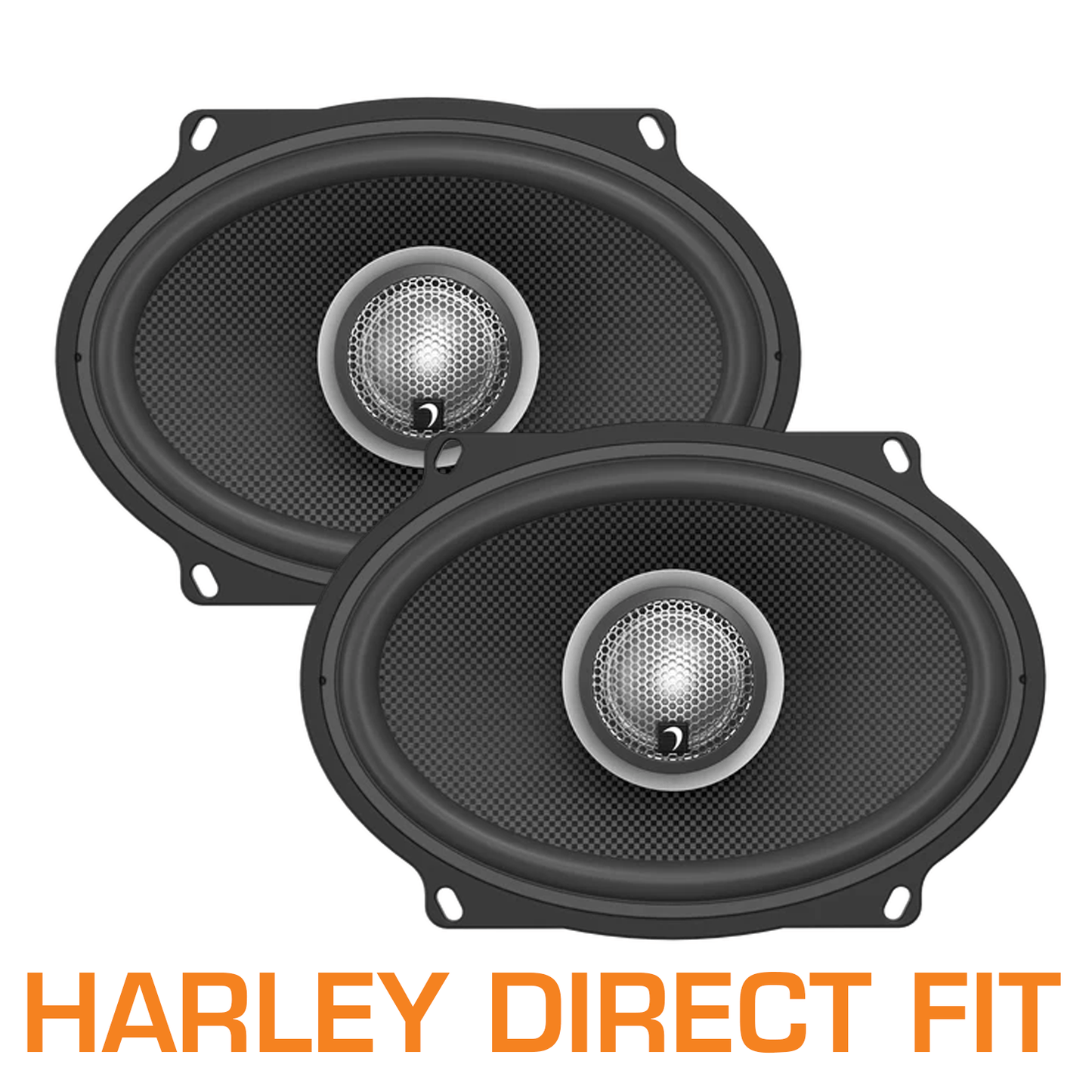5"x7" 2-Way Harley-Davidson® Direct Replacement Speakers (2Ω)- HXM57F2BK