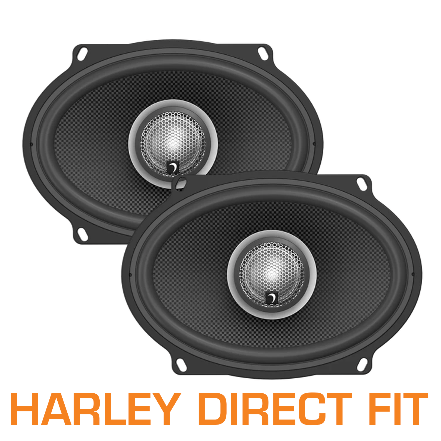 5"x7" 2-Way Harley-Davidson® Direct Replacement Speakers (2Ω)- HXM57F2BK
