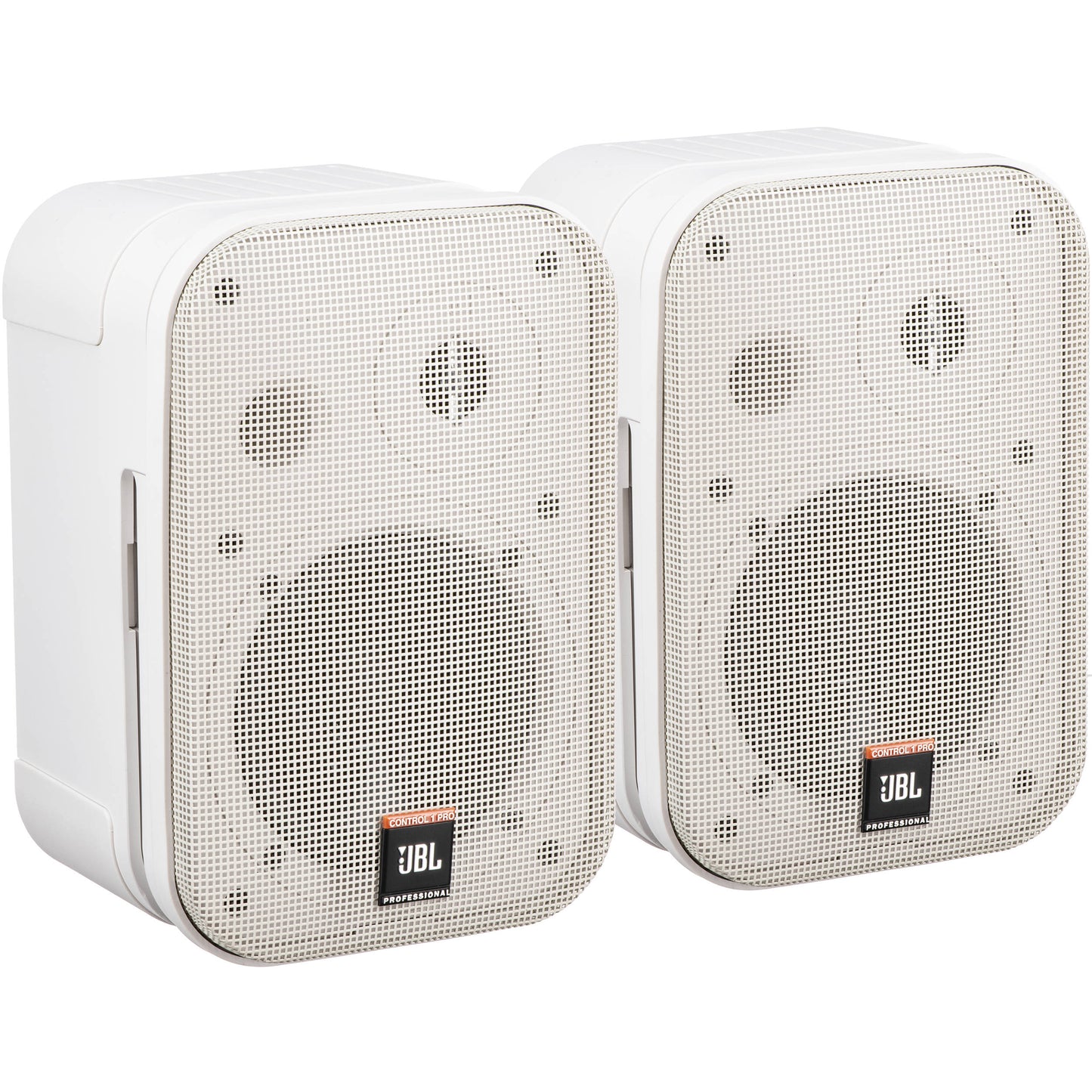 JBL Control 1 Pro - 5\" Two-Way Professional Compact Loudspeaker (Pair, White)