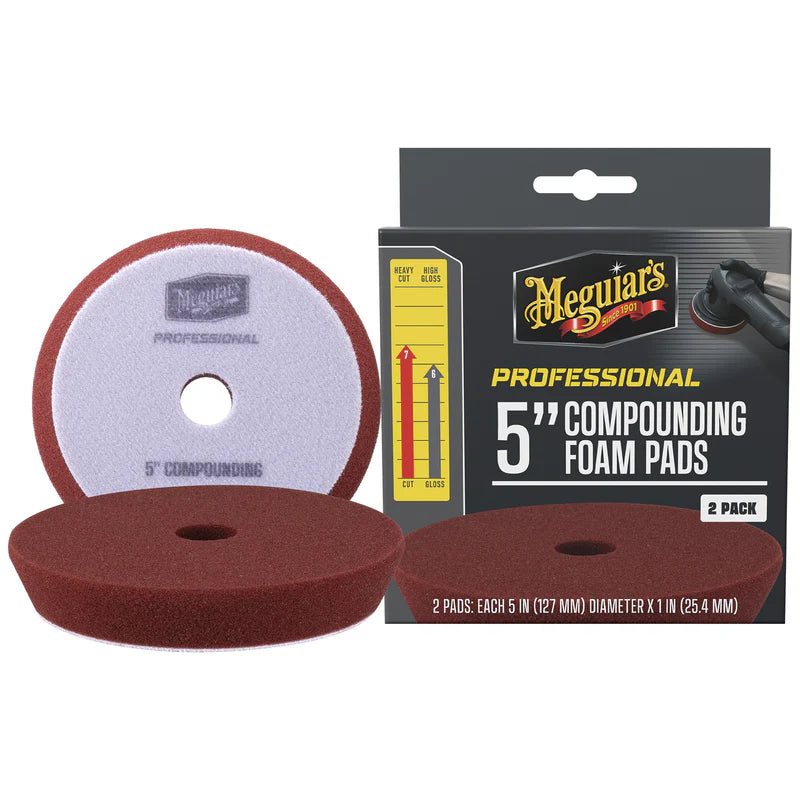 Meguiar's 5 inch Compounding Foam Pads, M5CFP2 MEGM5CFP2