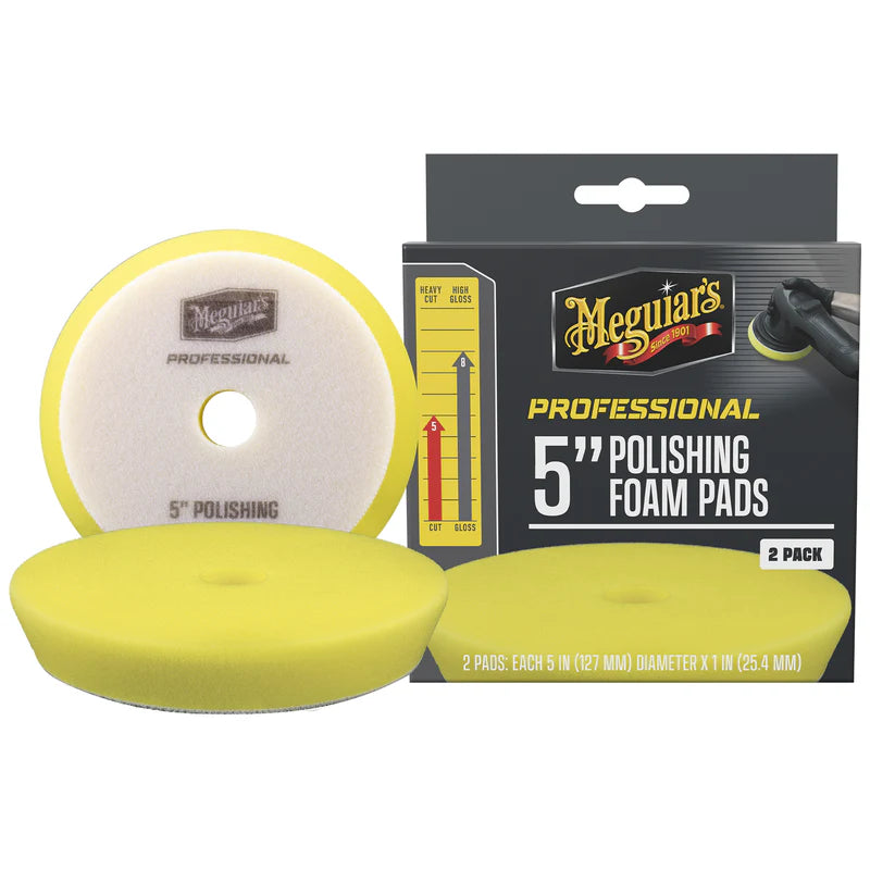 Meguiar's 5 inch Polishing Foam Pads, M5PFP2 MEGM5PFP2