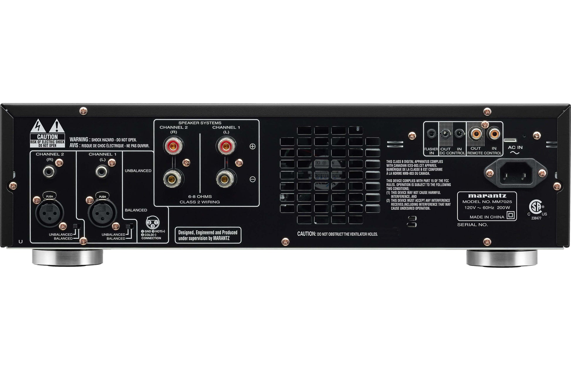Marantz MM7025 2 Channel Home Theater Power Amplifier