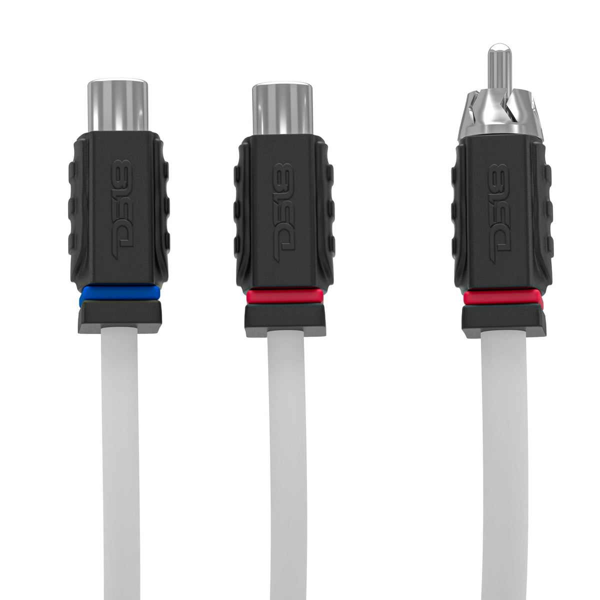 RCA Marine Grade Tinned 100% Copper OFC Y Connector 2 FEMALE to 1 MALE - WHITE