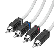 RCA Marine Grade Tinned 100% Copper OFC 6 Feet / 4 Channel - WHITE