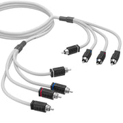 RCA Marine Grade Tinned 100% Copper OFC 6 Feet / 4 Channel - WHITE
