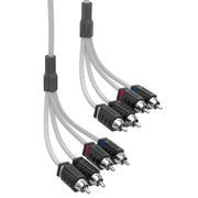 RCA Marine Grade Tinned 100% Copper OFC 6 Feet / 4 Channel - WHITE