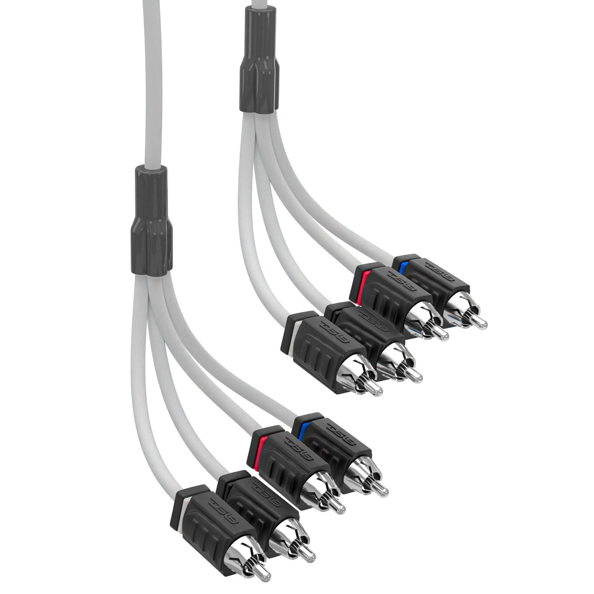 RCA Marine Grade Tinned 100% Copper OFC 6 Feet / 4 Channel - WHITE