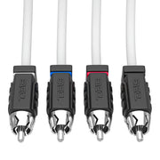 RCA Marine Grade Tinned 100% Copper OFC 6 Feet / 4 Channel - WHITE