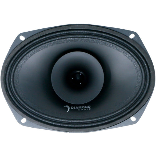 6"x 9" MP Series 2-Way Full-Range Coaxial Speaker w/1" Horn Tweeter (2Ω) - MP692