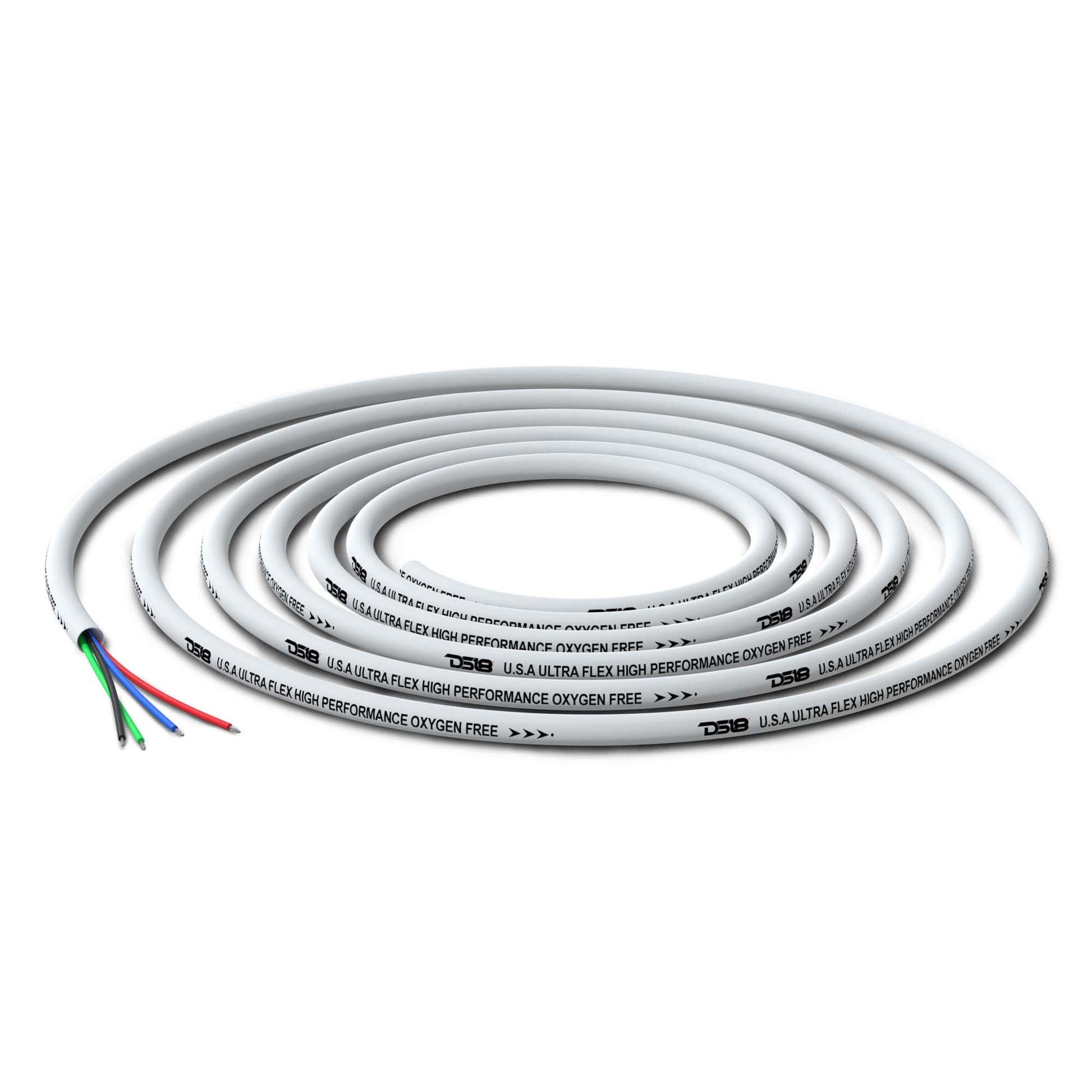 18-GA Marine Tinned 100% Copper OFC LED RGB Wires -100 Feet