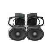 1998-2013 Harley Davidson® Cut In Speaker Lid Kit with HXM69F2BK (2Ω) - MSHXM69F2BKLK13