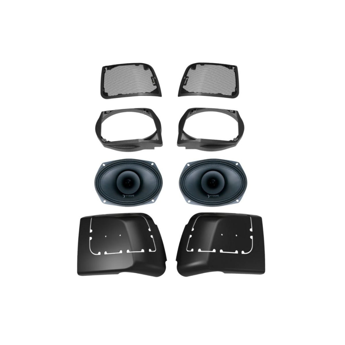 2014-2023 Harley Davidson® Cut In Lid Kit with MP692 (2Ω) Speakers - MSMP692LK