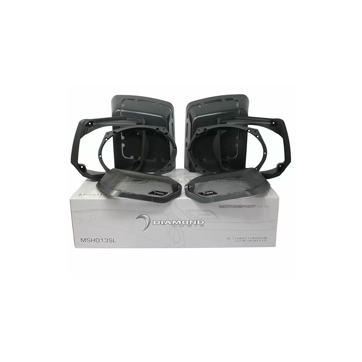 1998-2013 Harley Davidson® Cut-In Lid Kit with MP692 Speakers (2Ω) - MSMP692LK13