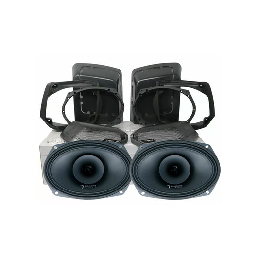 1998-2013 Harley Davidson® Cut-In Lid Kit with MP692 Speakers (2Ω) - MSMP692LK13