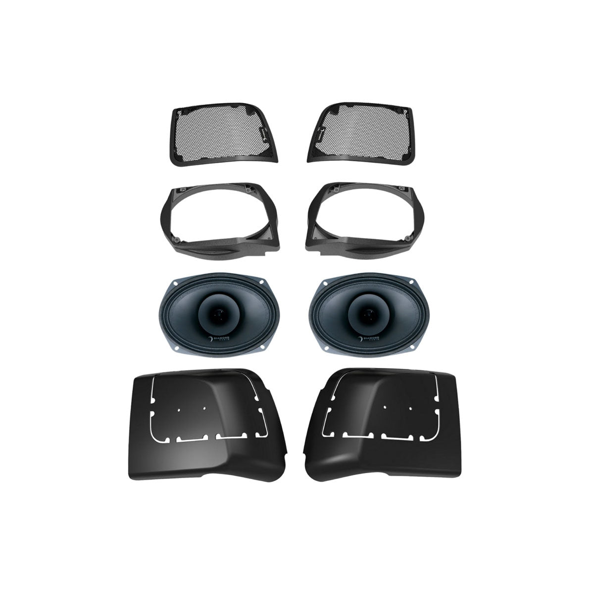 2014-2023 Harley Davidson® Cut In Lid Kit with MP694 (4Ω) Speaker - MSMP694LK