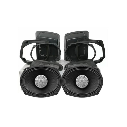 1998-2013 Harley Davidson® Cut In Speaker Lid Kit with MS692NEO2 Speakers (2Ω) - MS692NEO2LK13