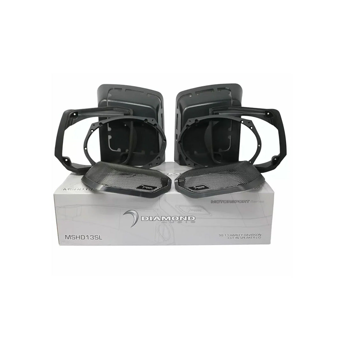 1998-2013 Harley Davidson® Cut In Speaker Lid Kit with MS692NEO2 Speakers (2Ω) - MS692NEO2LK13