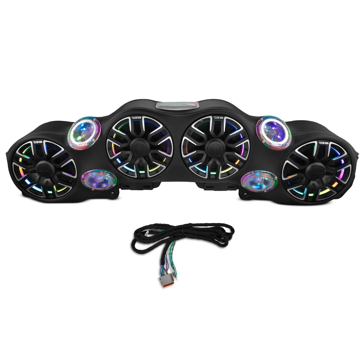 Jeep JL/JLU/JT Loaded Sound Bar - 4x 8” NVY-M8 Speakers, 4x PRO-TW4LD Tweeters & LED Lighting