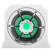 Dual 10" Marine Subwoofer Enclosure with 10" Passive Radiator and LED RGB Lights 350 Watts Rms 4-Ohm (NXL-10SUB Included)