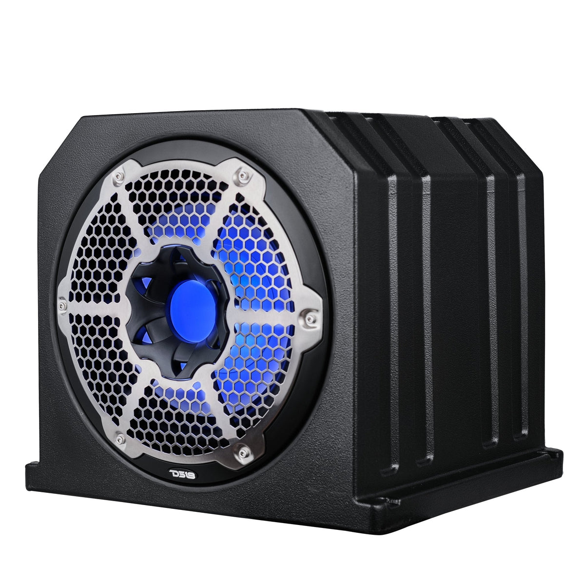 Dual 10" Marine Subwoofer Enclosure with 10" Passive Radiator and LED RGB Lights 350 Watts Rms 4-Ohm (NXL-10SUB Included)