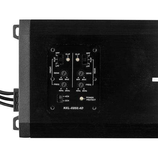 NXL 4-Channel Full-Range Class D IP67 Marine and Powersports Amplifier 4 x 200 Watts Rms @ 4-Ohm