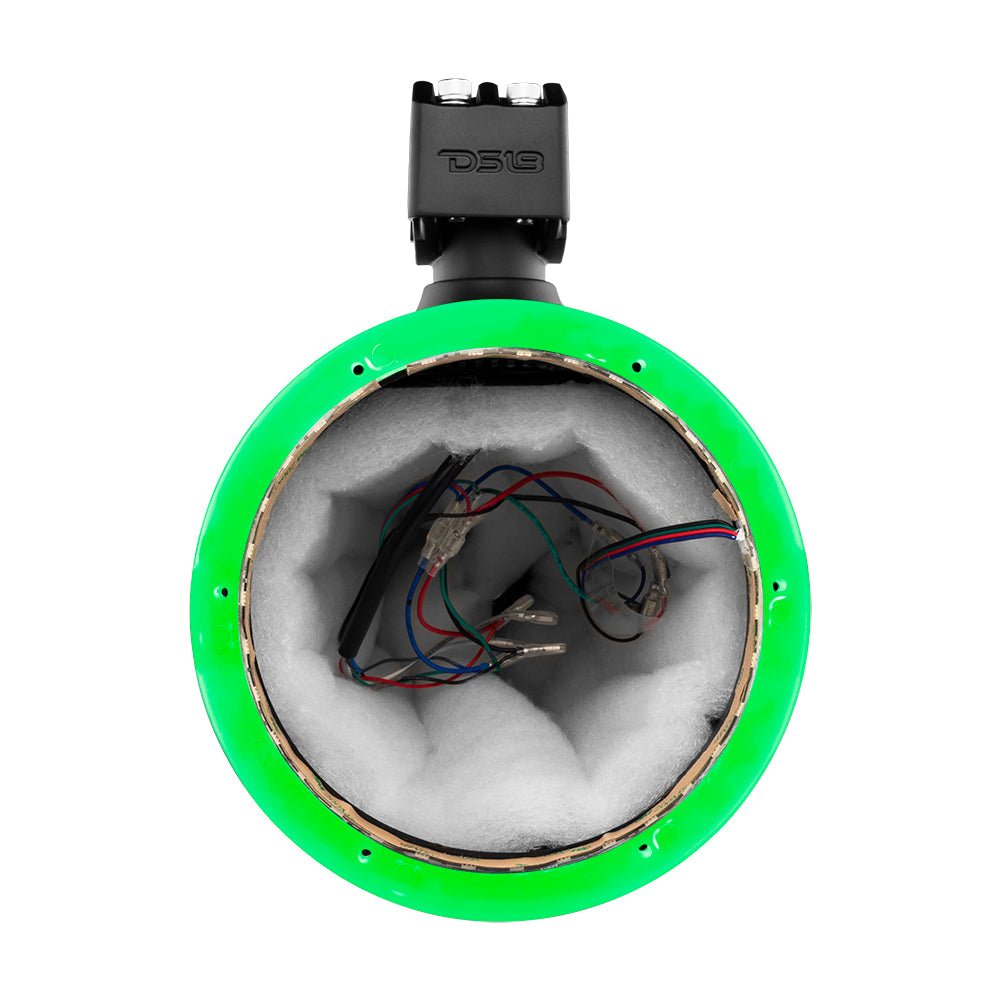 NXL 8" Marine and Powersports Empty Tower LED RGB Lights -Black
