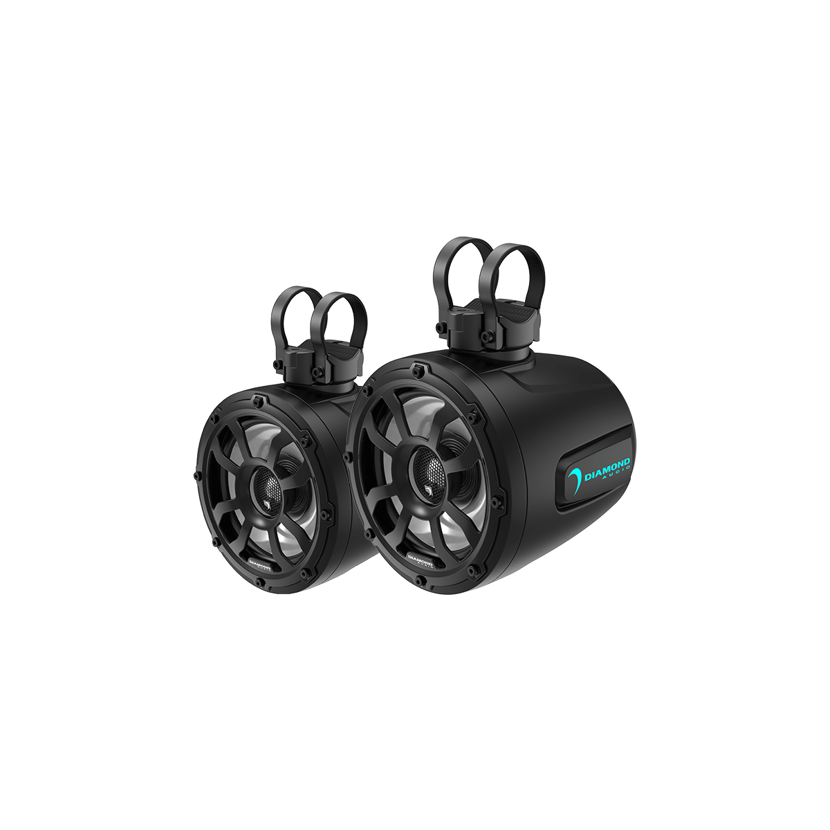 6.5" 2-Way Marine Tower Speaker w/Titanium Dome Tweeter (Black) - POD65F4B