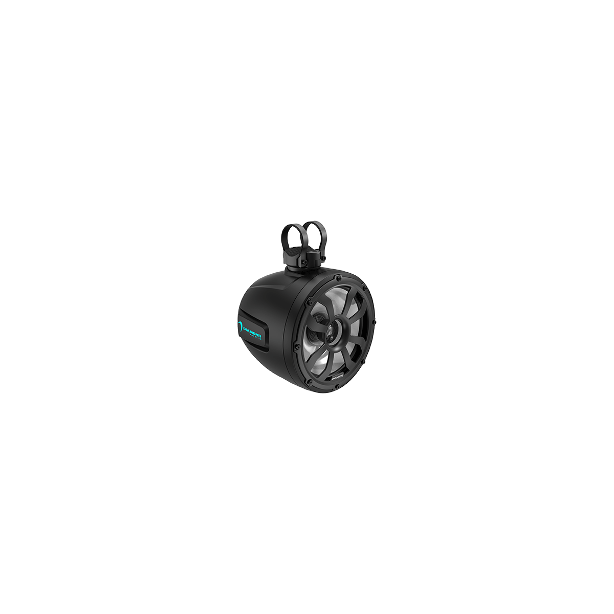 8" 2-Way Marine Tower Speaker w/Titanium Dome Tweeter (Black) - POD8F4B
