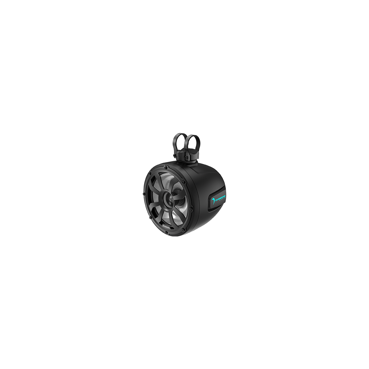 8" 2-Way Marine Tower Speaker w/Titanium Dome Tweeter (Black) - POD8F4B