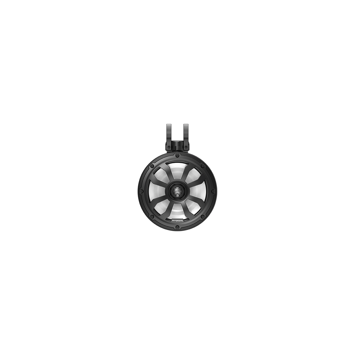 8" 2-Way Marine Tower Speaker w/Titanium Dome Tweeter (Black) - POD8F4B