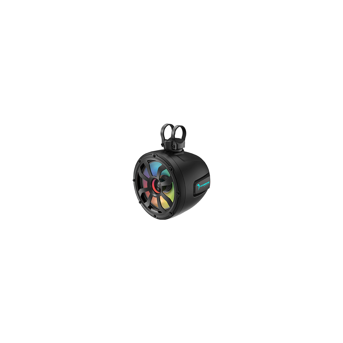 8" 2-Way Marine Tower Speaker w/Titanium Dome Tweeter (Black) - POD8F4B