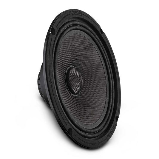 8” Slim Motorcycle & Motorsports Loudspeaker With Neodymium Magnet and Water Resistant Carbon Fiber Cone | 200W RMS 2-Ohm