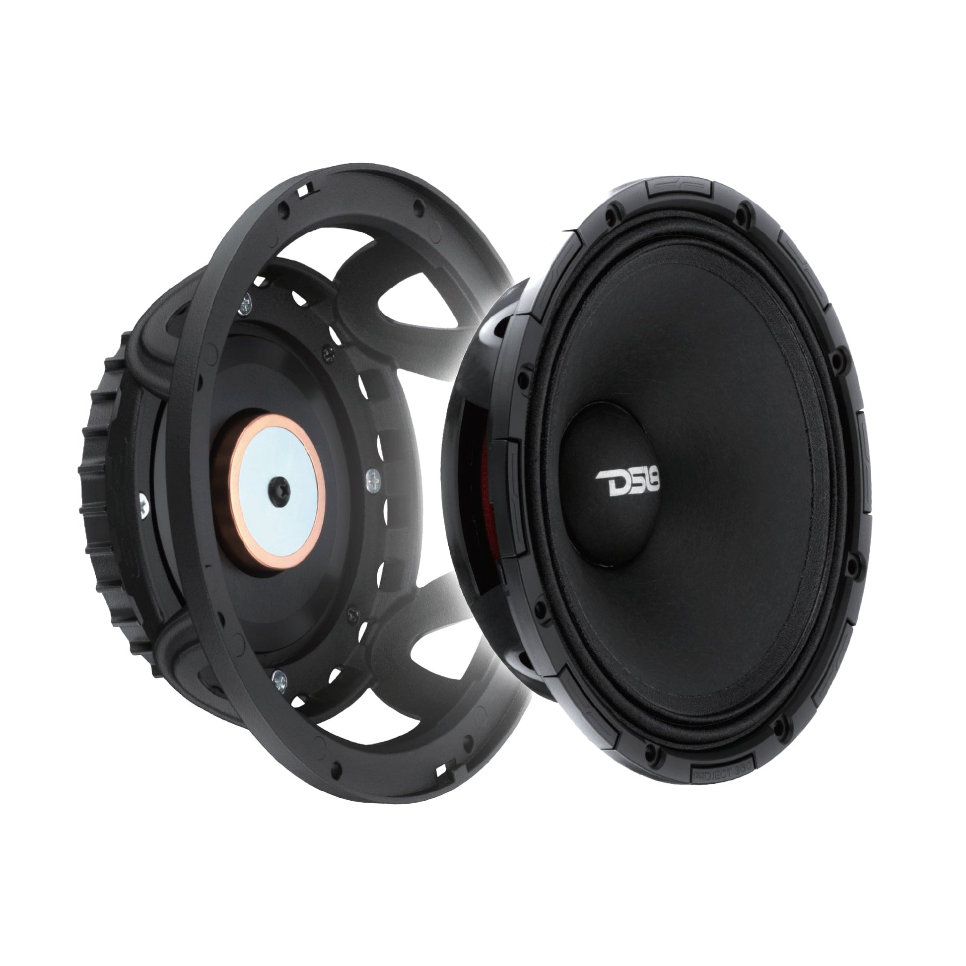 PROJECT360 6.5” High-Sensitivity Mid-High Loudspeaker With Neodymium Magnet - 350W RMS 4-Ohm - Rotating Recone Design For Quick Repair