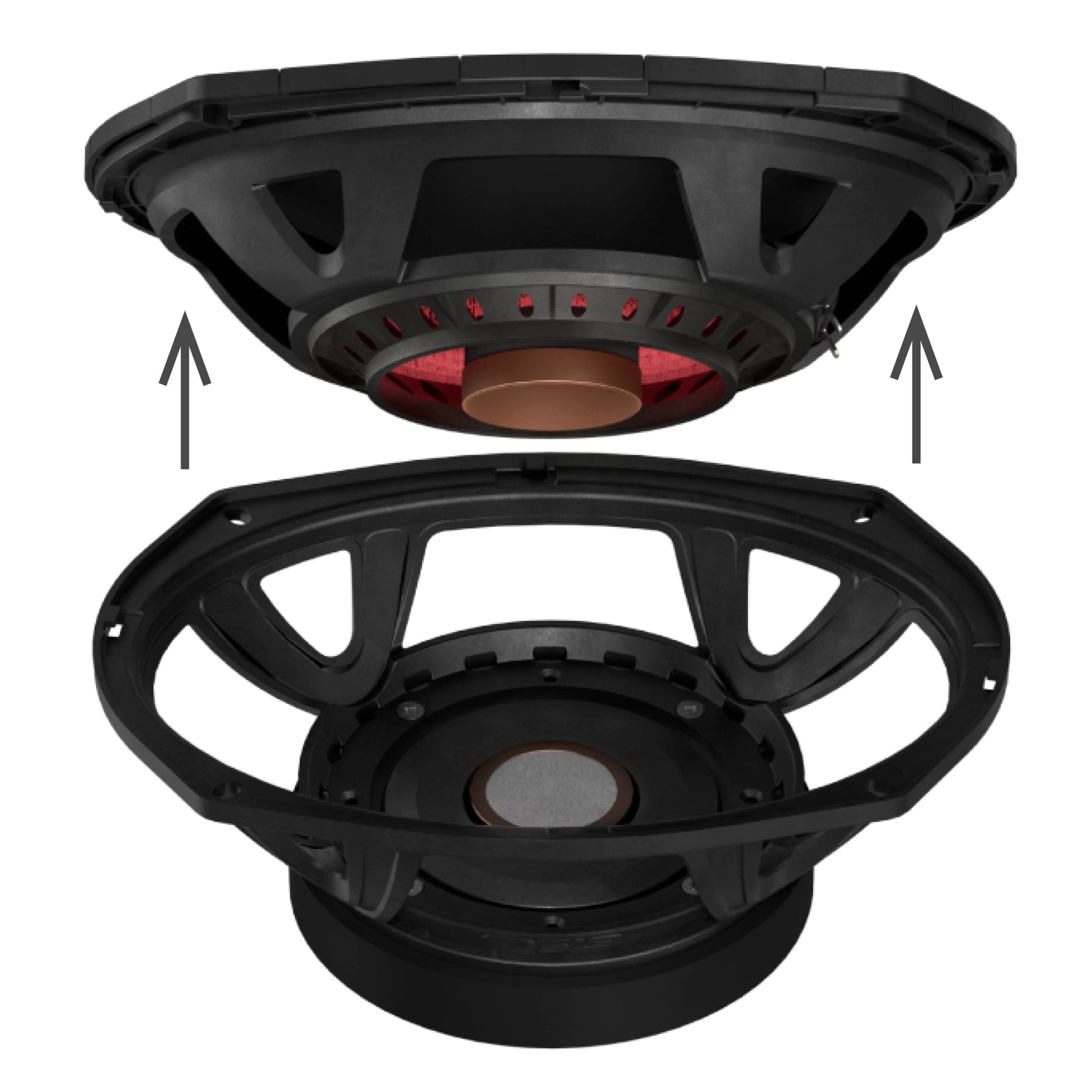 PROJECT360 6x9” High-Sensitivity Mid-High Loudspeaker - 300W RMS 4-Ohm - Rotating Recone Design For Quick Repair