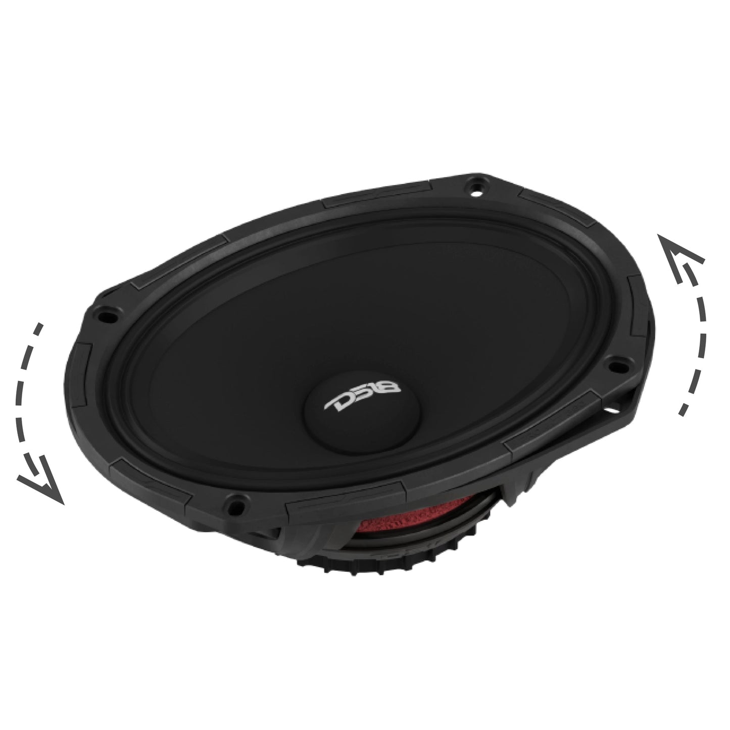 PROJECT360 6x9” High-Sensitivity Mid-High Loudspeaker With Neodymium Magnet - 350W RMS 4-Ohm - Rotating Recone Design For Quick Repair