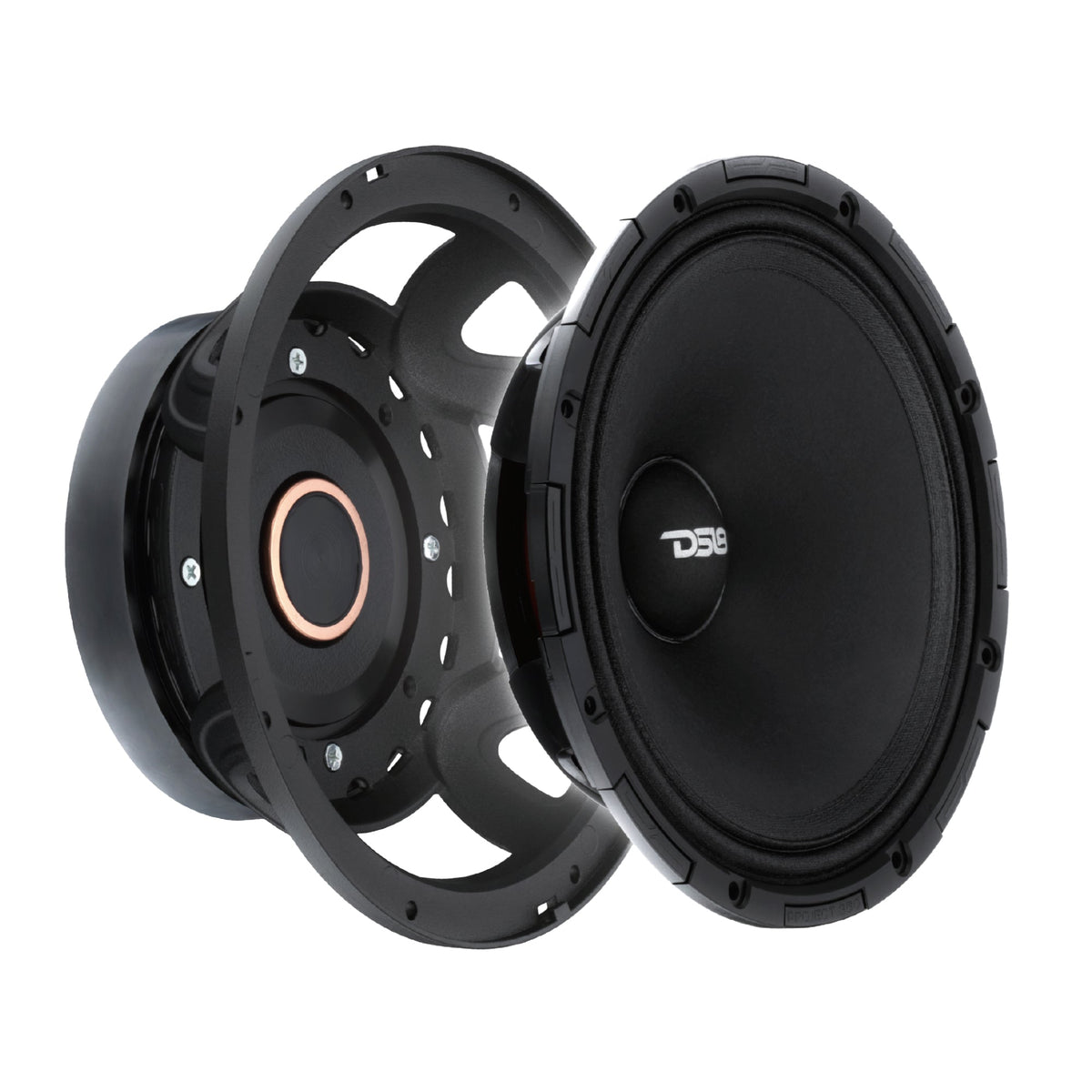 PROJECT360 8” High-Sensitivity Mid-High Loudspeaker - 300W RMS 4-Ohm - Rotating Recone Design For Quick Repair