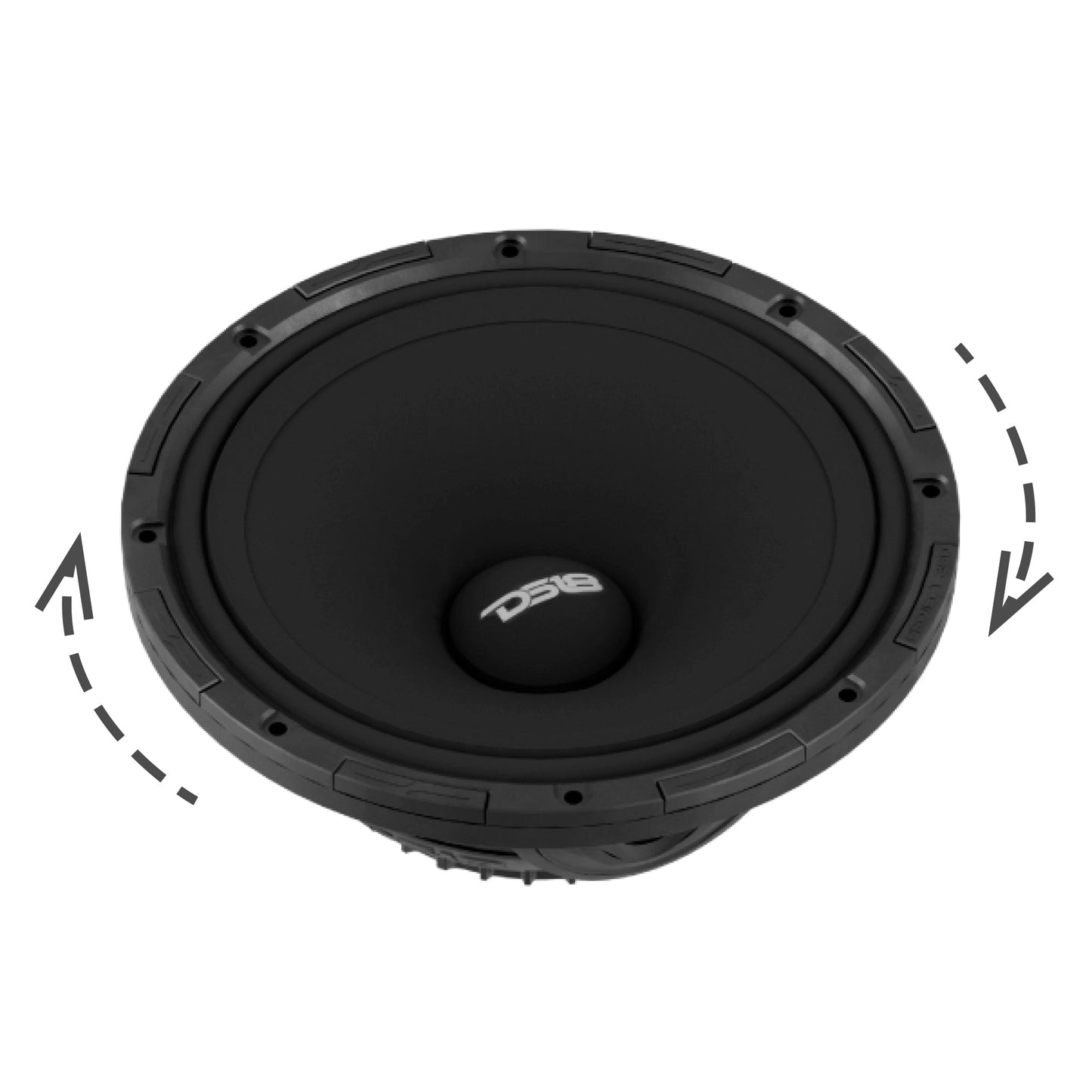 PROJECT360 8” High-Sensitivity Mid-High Loudspeaker With Neodymium Magnet - 350W RMS 4-Ohm - Rotating Recone Design For Quick Repair