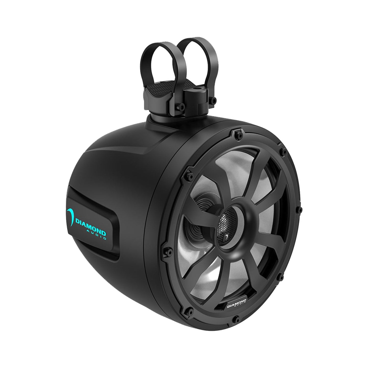 10" 2-Way Marine Tower Speaker w/Titanium Dome Tweeter (Black) - POD10F4B