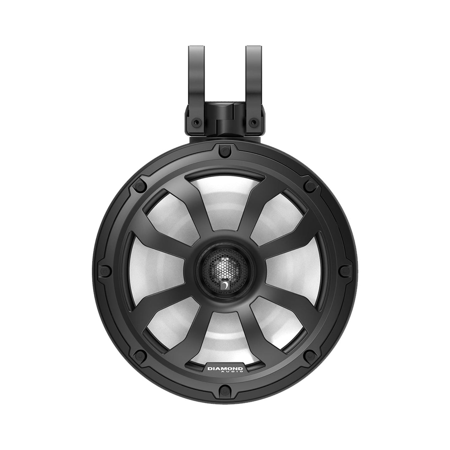 10" 2-Way Marine Tower Speaker w/Titanium Dome Tweeter (Black) - POD10F4B