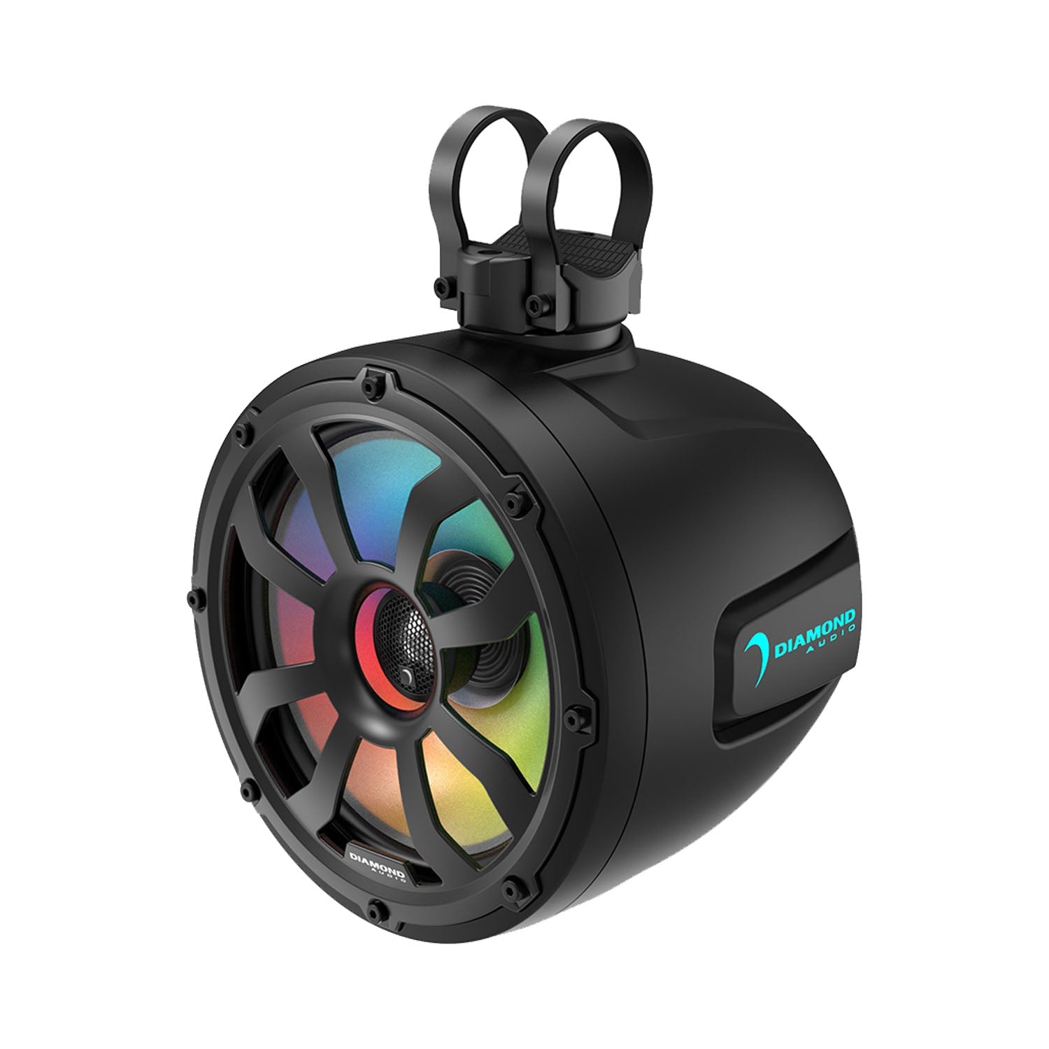 10" 2-Way Marine Tower Speaker w/Titanium Dome Tweeter (Black) - POD10F4B