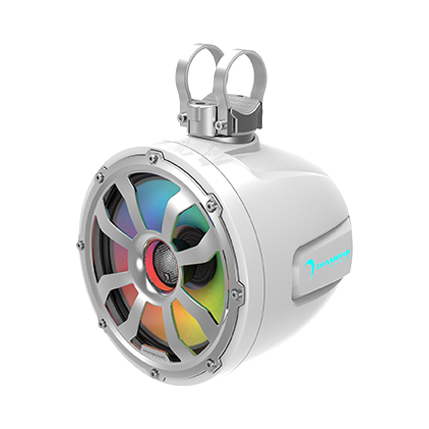 10" 2-Way Marine Tower Speaker w/Titanium Dome Tweeter (White) - POD10F4W