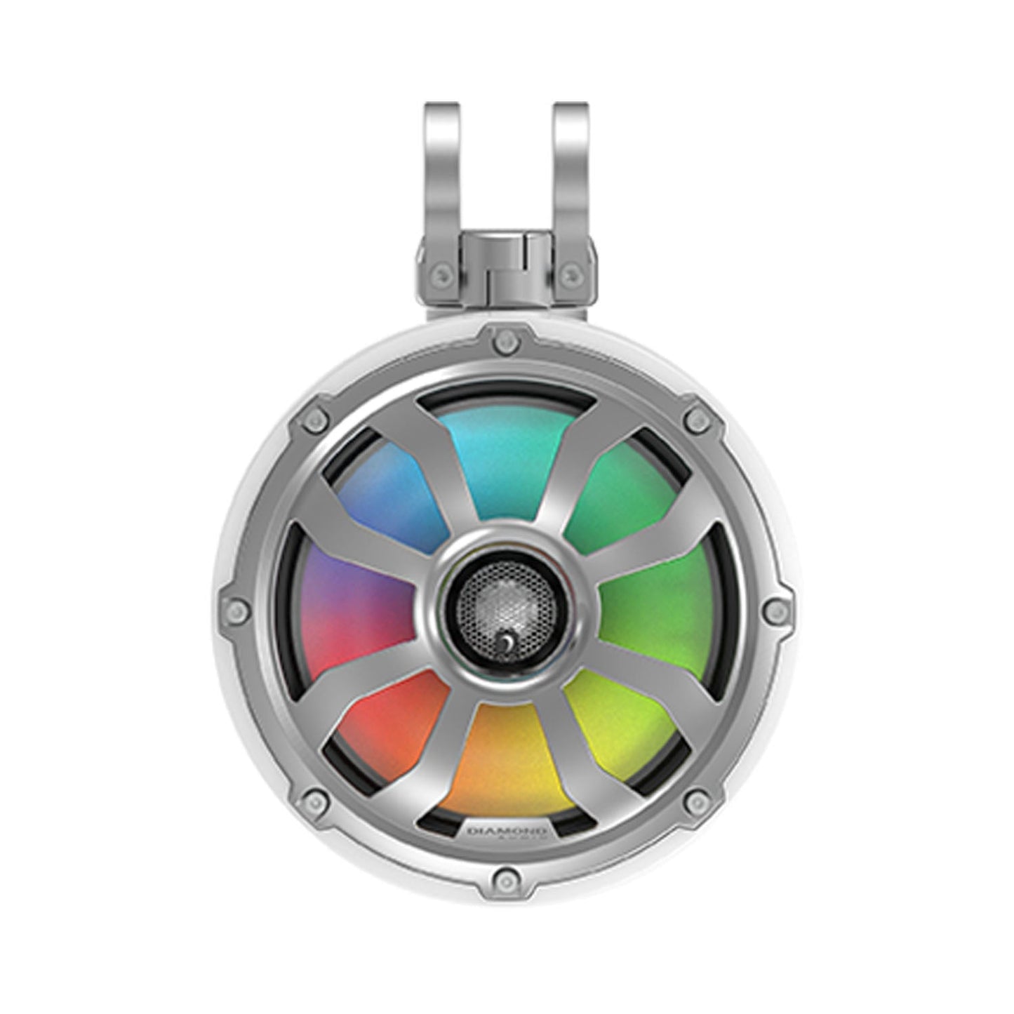 10" 2-Way Marine Tower Speaker w/Titanium Dome Tweeter (White) - POD10F4W