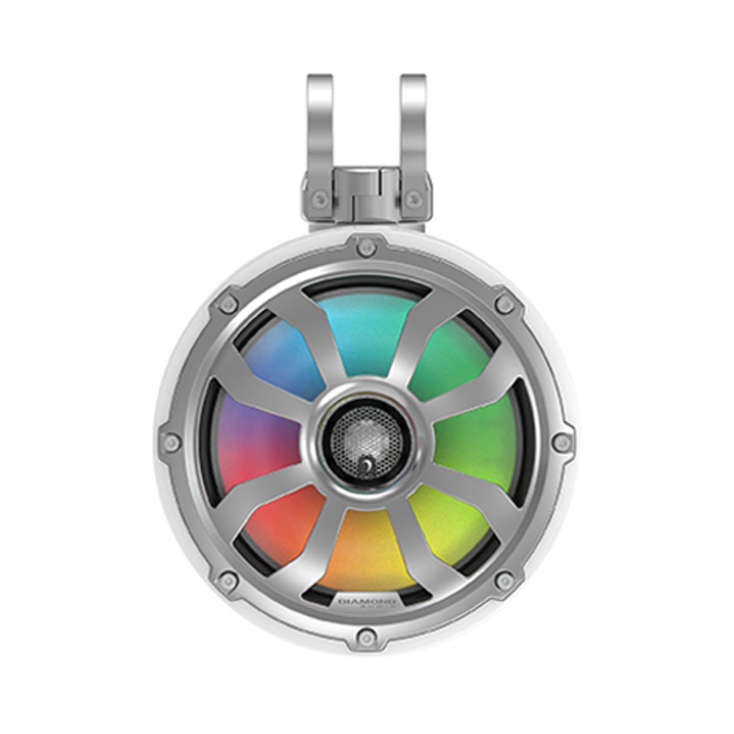 10" 2-Way Marine Tower Speaker w/Titanium Dome Tweeter (White) - POD10F4W
