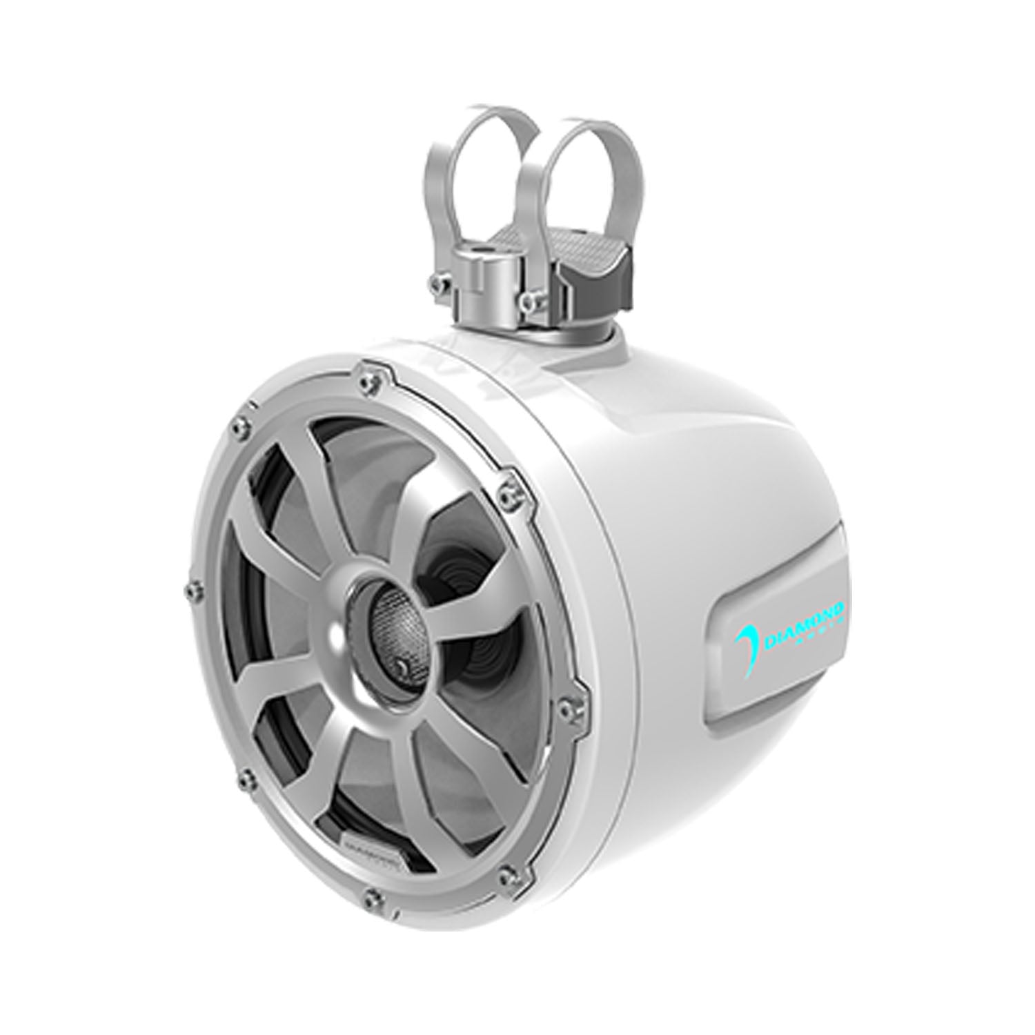 10" 2-Way Marine Tower Speaker w/Titanium Dome Tweeter (White) - POD10F4W