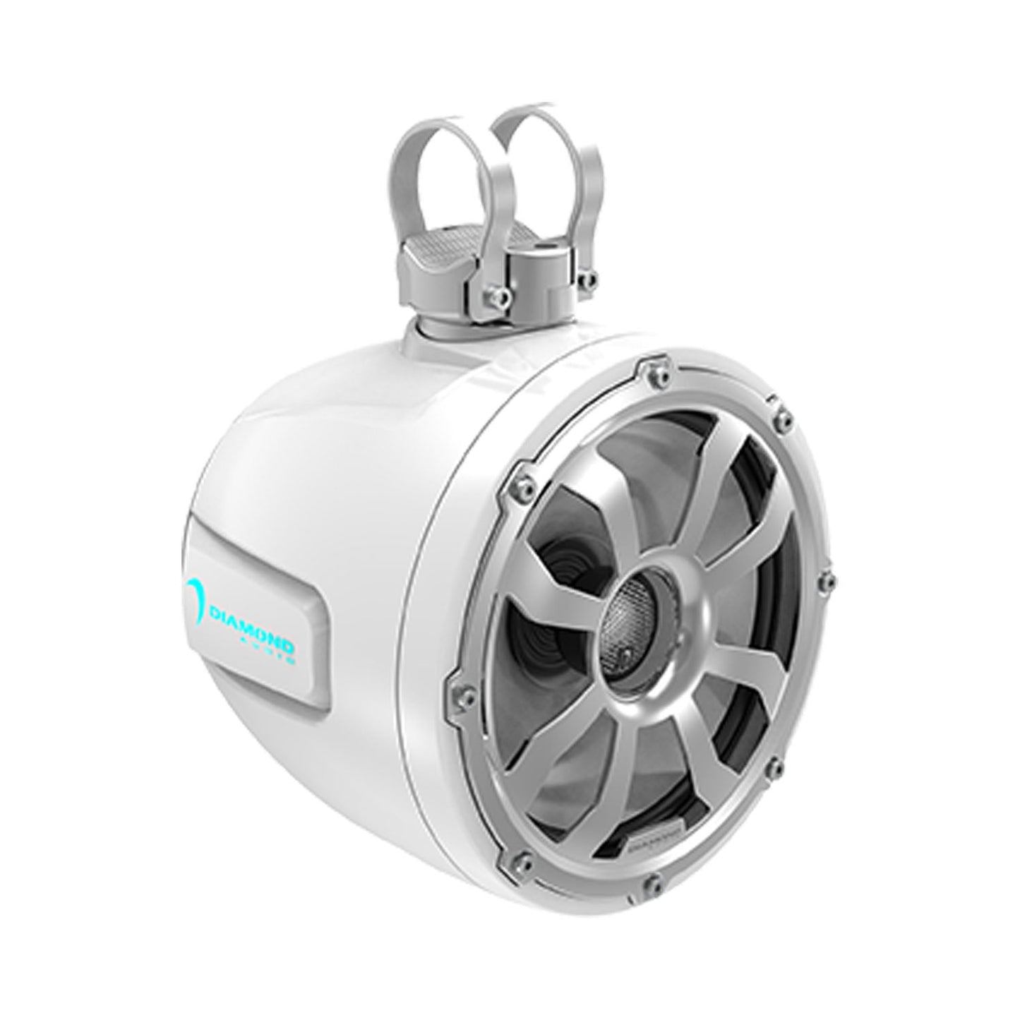 10" 2-Way Marine Tower Speaker w/Titanium Dome Tweeter (White) - POD10F4W