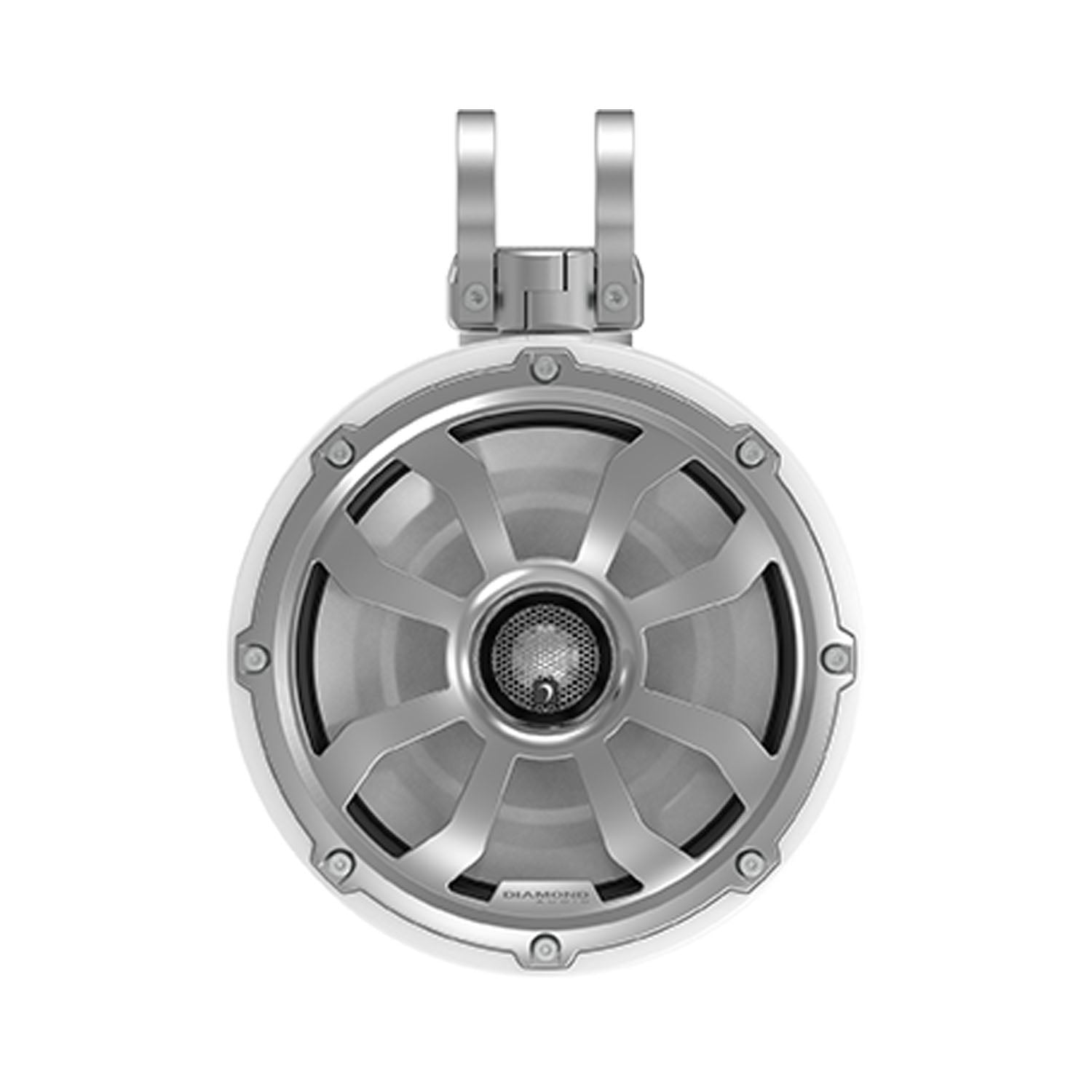 10" 2-Way Marine Tower Speaker w/Titanium Dome Tweeter (White) - POD10F4W