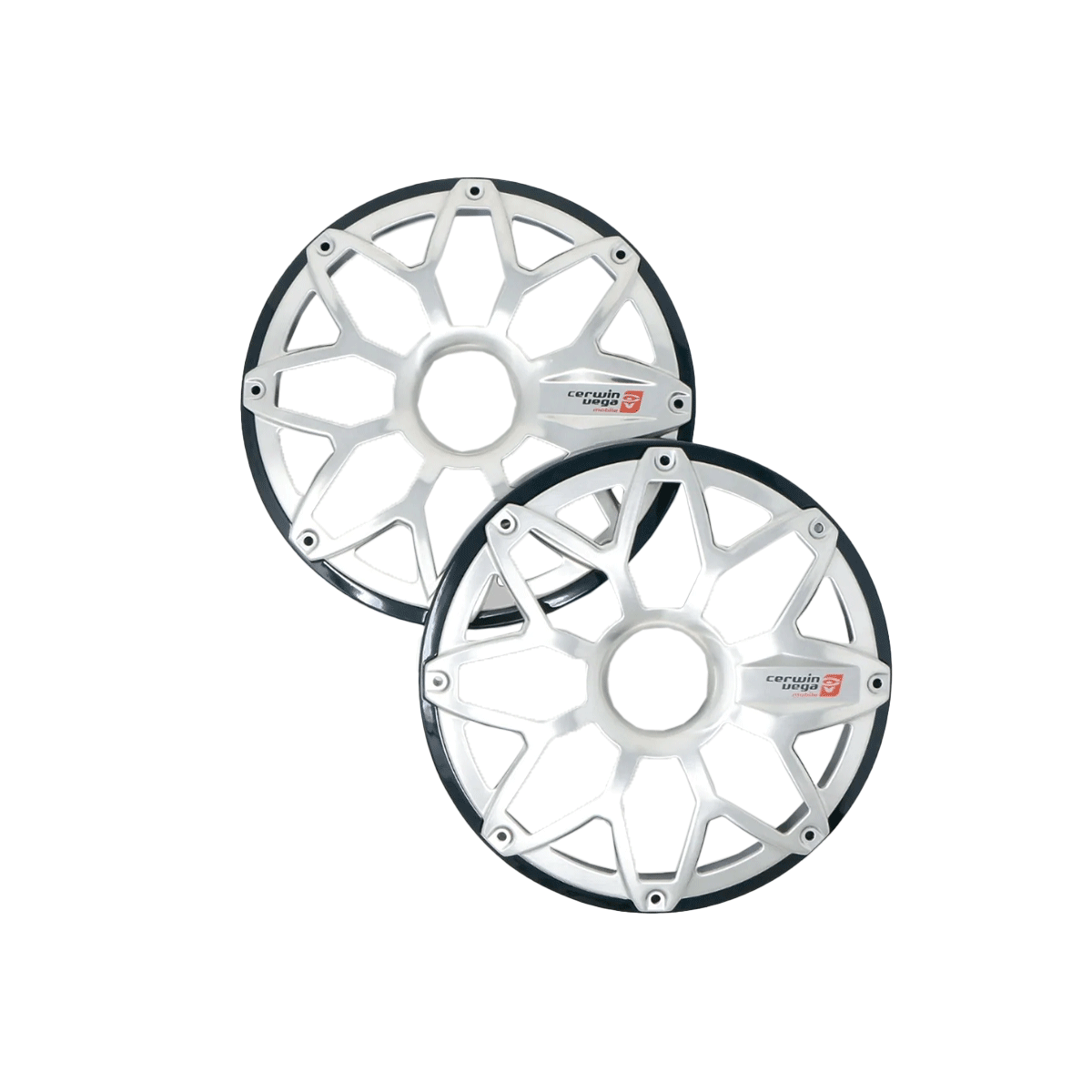 6.5” RPM Stroker Flush Mount Speaker Grill, Black (Pair) - SM65FGB