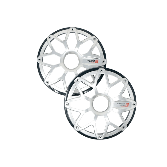 6.5” RPM Stroker Flush Mount Speaker Grill, Black (Pair) - SM65FGB