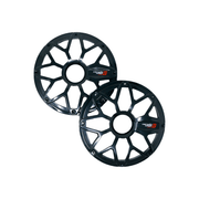 8" RPM Stroker Flush Mount Speaker Grill, Black (Pair) - SM8FBB