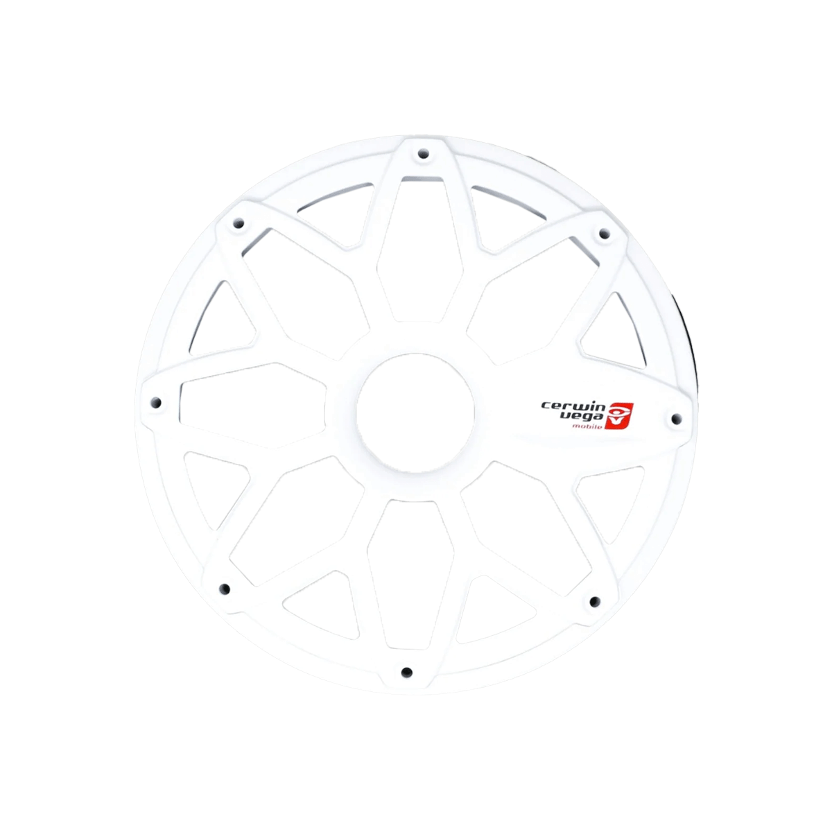 8" RPM Stroker Flush Mount Speaker Grill, White (Pair) -SM8FWW